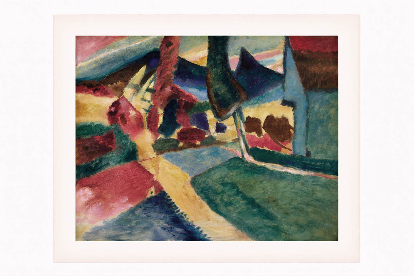Vasily Kandinsky - Landscape with Two Poplars, 1912