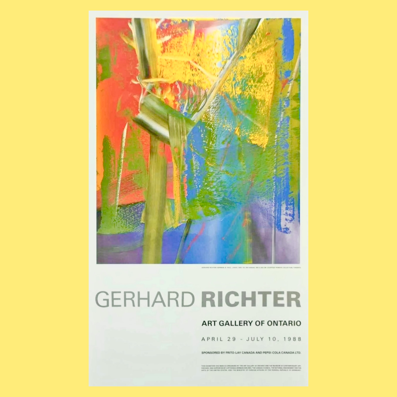 Gerhard Richter - 1989 Art Gallery of Ontario Poster – Gallery