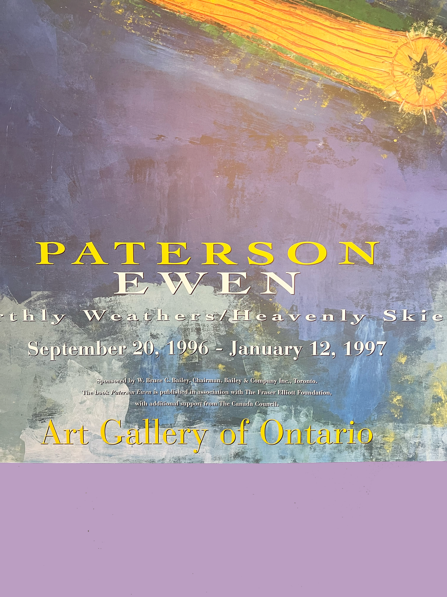 Paterson Ewen 1997 Art Gallery of Ontario Poster