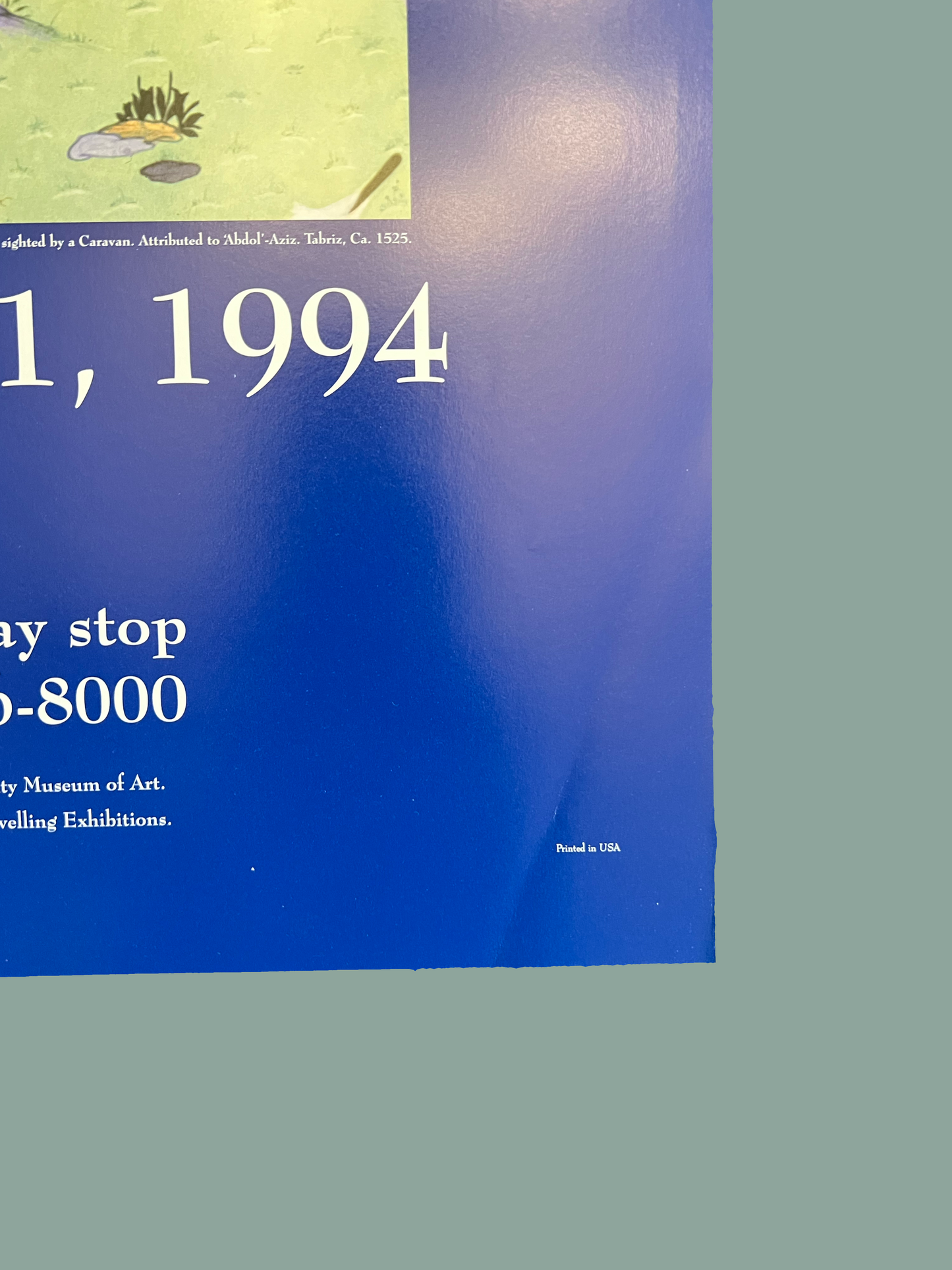 Art of The Persian Courts 1994 Royal Ontario Museum Poster