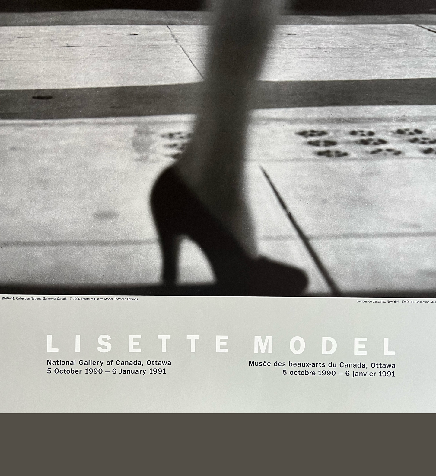 Lisette Model 1991 National Gallery of Canada Poster