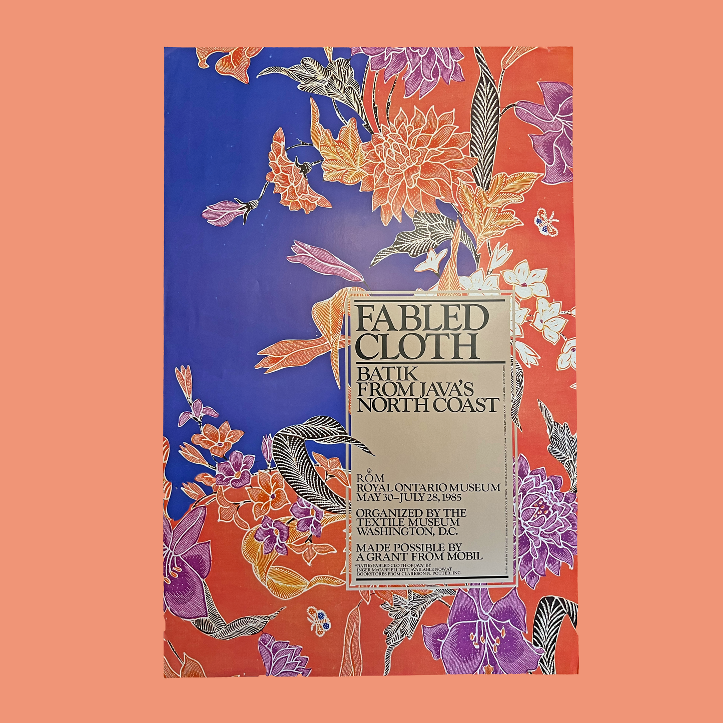 Fabled Cloth 1985 Royal Ontario Museum Poster