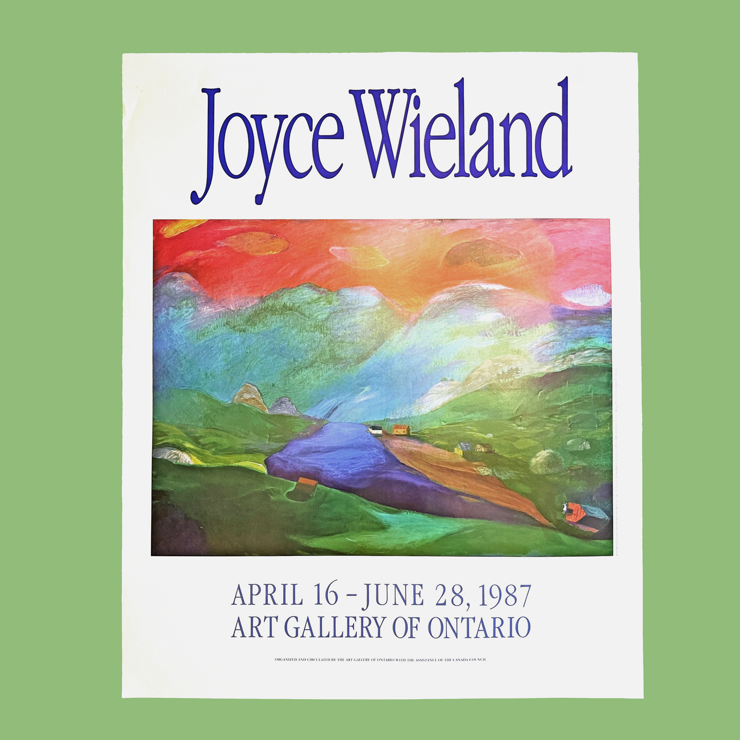 Joyce Weiland 1987 Art Gallery of Ontario Poster