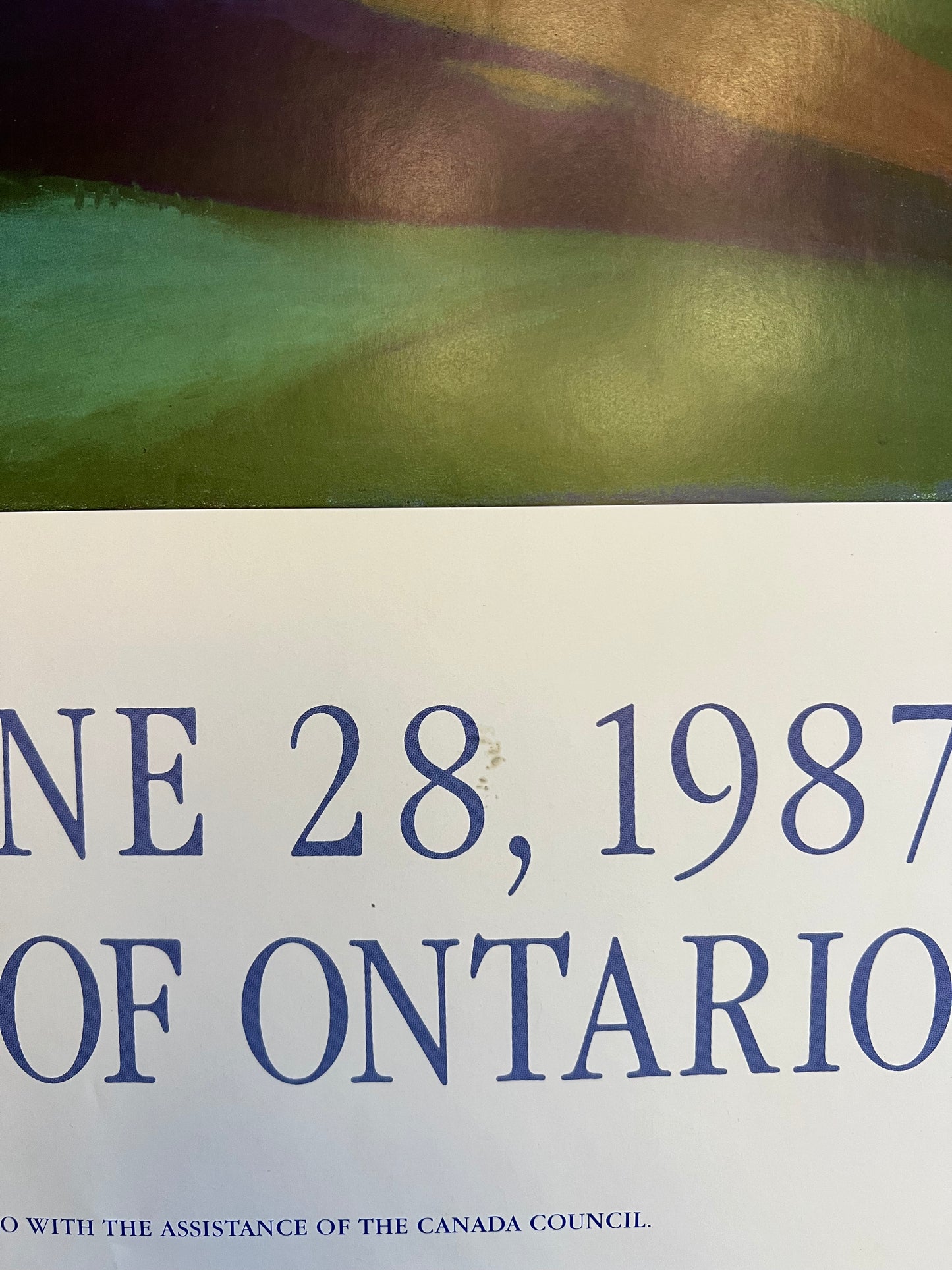Joyce Weiland 1987 Art Gallery of Ontario Poster