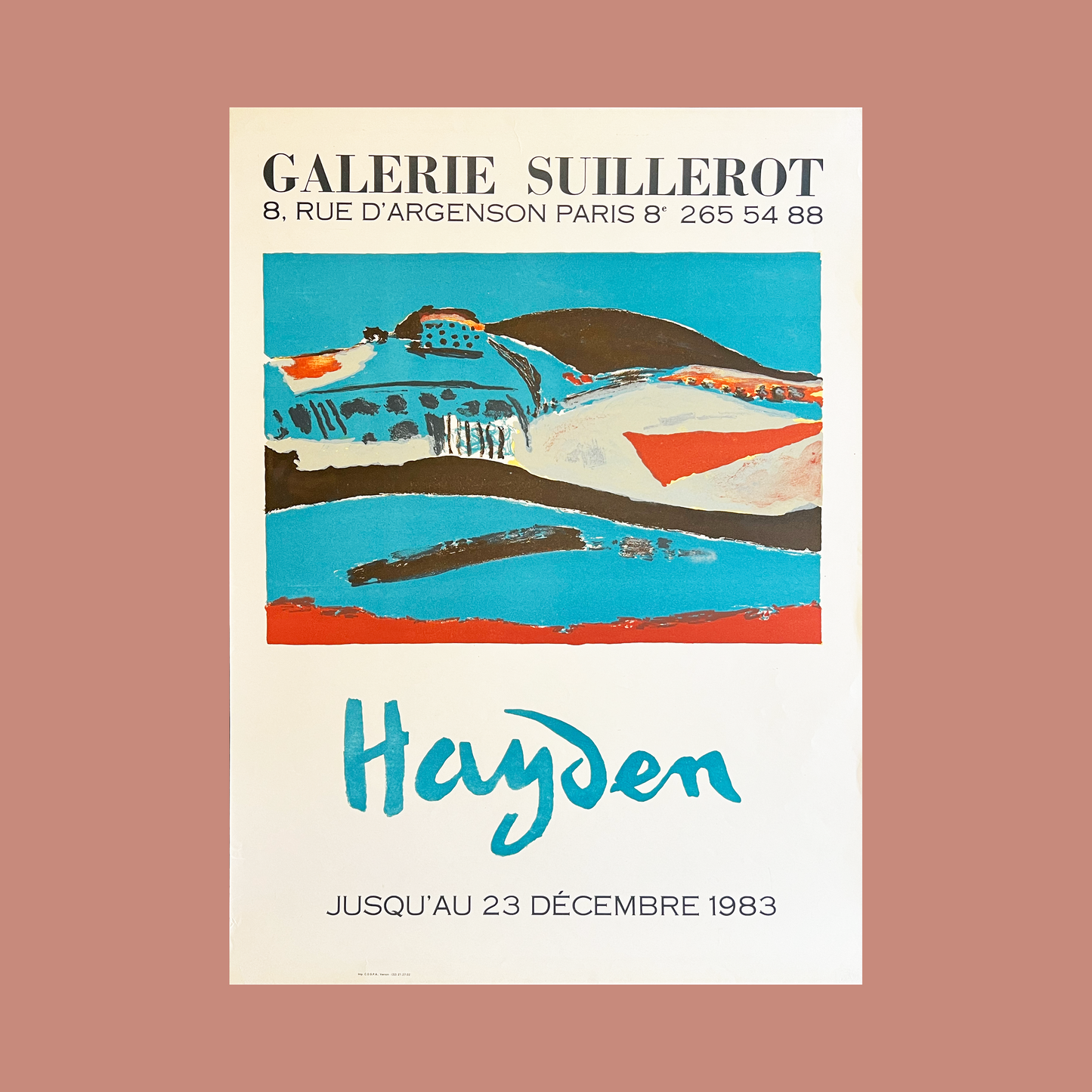 Henryk Hayden 1983 Galerie Suillerot Poster