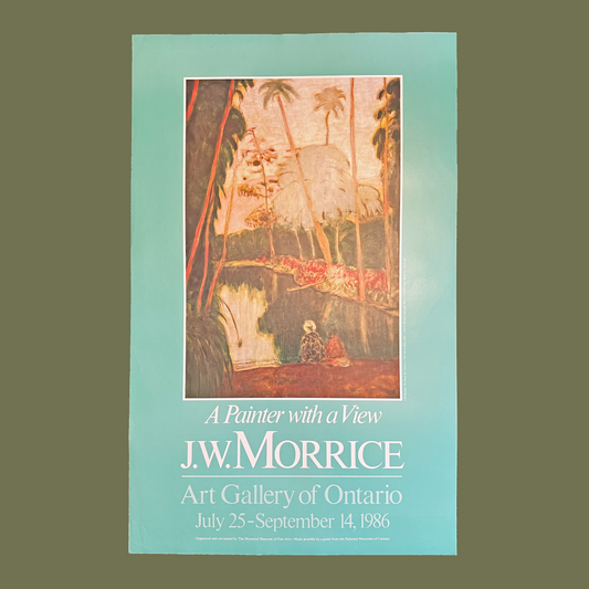"A Painter with a View" J.W Morrice 1986 Art Gallery of Ontario Poster