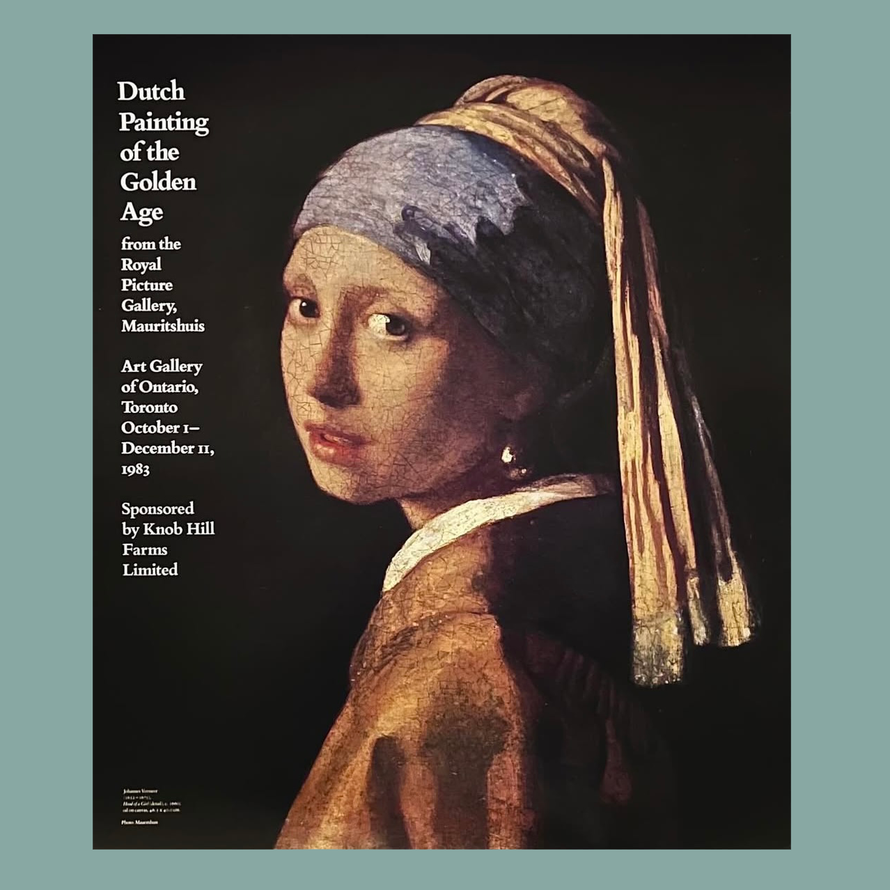 Vermeer 1983 Art Gallery of Ontario Poster